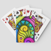 Abstract geometric #2 pokerkaarten (Achterkant)