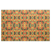 Abstract Geometric 3-D Oranje Green Modern Stof (Fat Quarter)