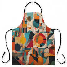 Abstract Geometric Art Apron