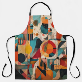 Abstract Geometric Art Apron Schort