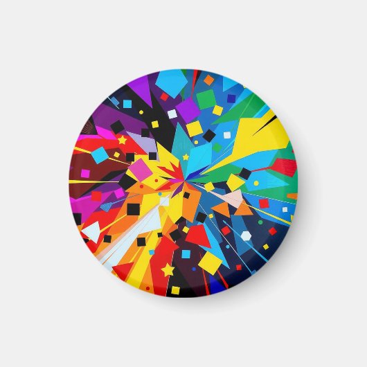 Abstract geometric art magneet (Voorkant)