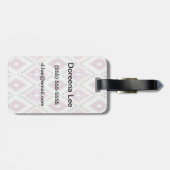 Abstract Geometric Aztec Pattern Bagagelabel (Achterkant horizontaal)