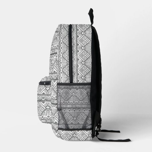 Abstract Geometric Aztec Pattern Bedrukte Rugzak (Rechts)