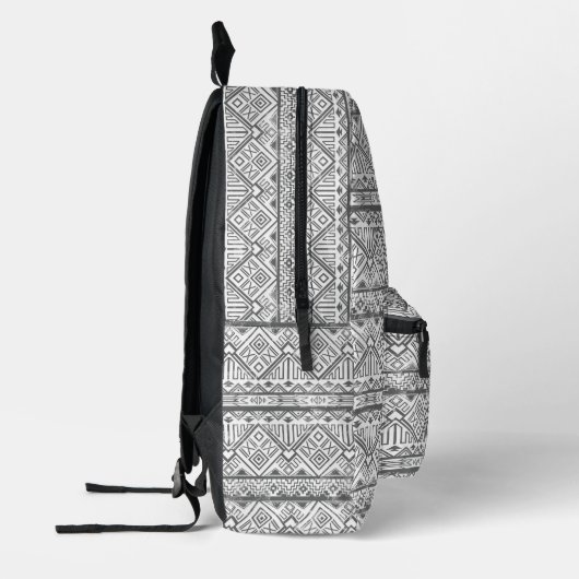 Abstract Geometric Aztec Pattern Bedrukte Rugzak (Links)