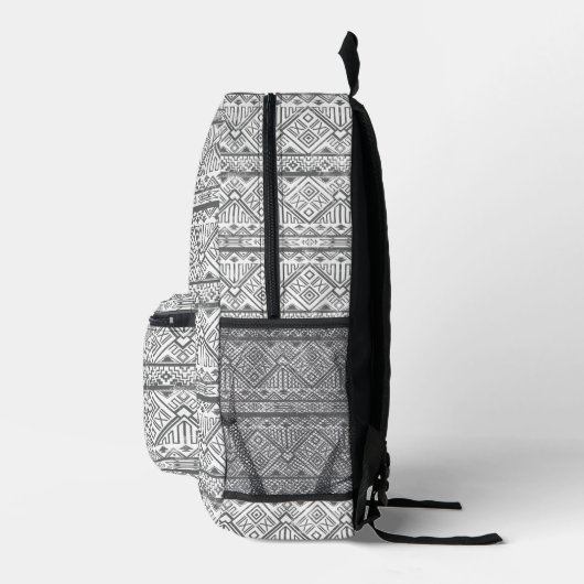 Abstract Geometric Aztec Pattern Bedrukte Rugzak (Rechts)