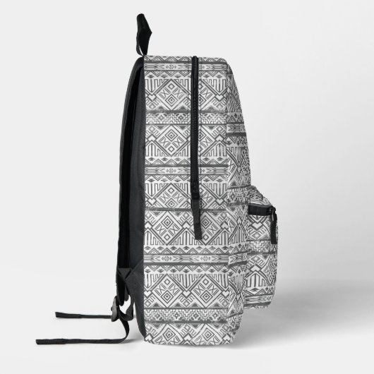 Abstract Geometric Aztec Pattern Bedrukte Rugzak (Links)