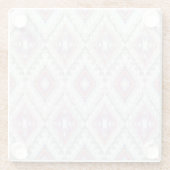 Abstract Geometric Aztec Pattern Glazen Onderzetter (Achterkant)