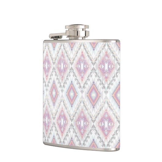 Abstract Geometric Aztec Pattern Heupfles (Links)