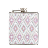 Abstract Geometric Aztec Pattern Heupfles (Voorkant)