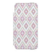 Abstract Geometric Aztec Pattern Incipio iPhone Portemonnee Hoesje (Voorkant Agenda)