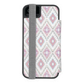 Abstract Geometric Aztec Pattern Incipio iPhone Portemonnee Hoesje (Agenda Achterkant)