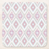 Abstract Geometric Aztec Pattern Kartonnen Onderzetters (Voorkant)
