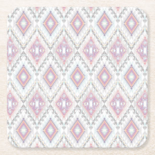 Abstract Geometric Aztec Pattern Kartonnen Onderzetters