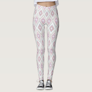 Abstract Geometric Aztec Pattern Leggings