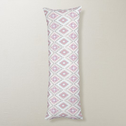 Abstract Geometric Aztec Pattern Lichaamskussen (Achterkant (Verticaal))