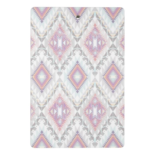 Abstract Geometric Aztec Pattern Mini Klembord (Achterkant)