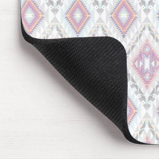 Abstract Geometric Aztec Pattern Muismat (Hoek)