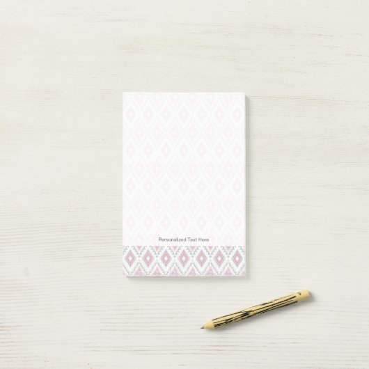 Abstract Geometric Aztec Pattern Post-it® Notes (Op bureau)