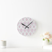 Abstract Geometric Aztec Pattern Ronde Klok (Huis)