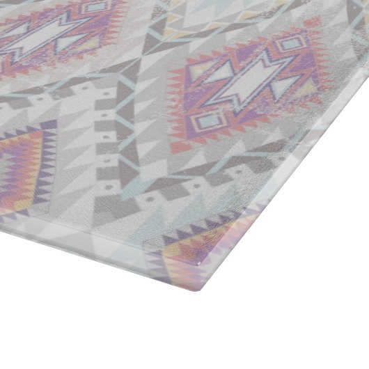 Abstract Geometric Aztec Pattern Snijplank (Hoek)