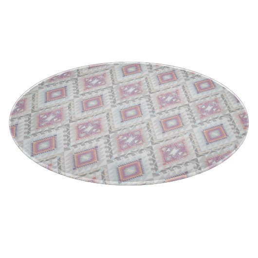 Abstract Geometric Aztec Pattern Snijplank (Hoek)