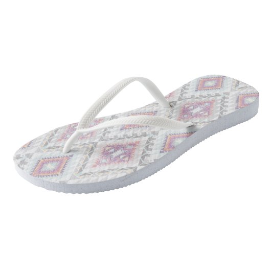 Abstract Geometric Aztec Pattern Teenslippers (Schuin)