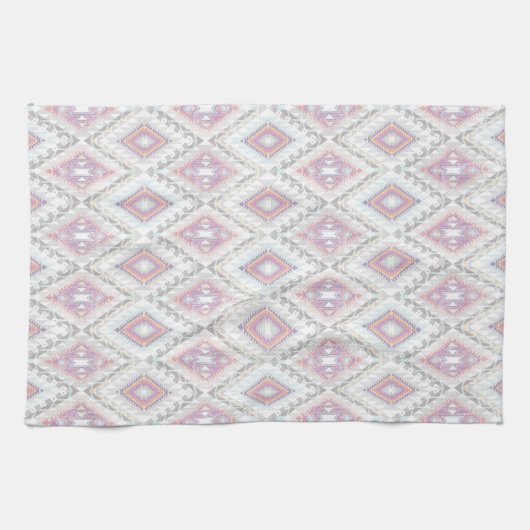Abstract Geometric Aztec Pattern Theedoek (Horizontaal)