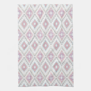 Abstract Geometric Aztec Pattern Theedoek