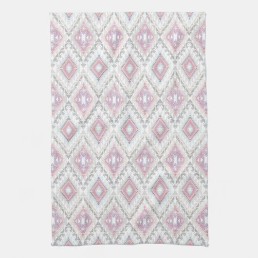 Abstract Geometric Aztec Pattern Theedoek (Verticaal)