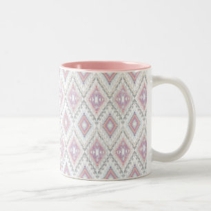 Abstract Geometric Aztec Pattern Tweekleurige Koffiemok