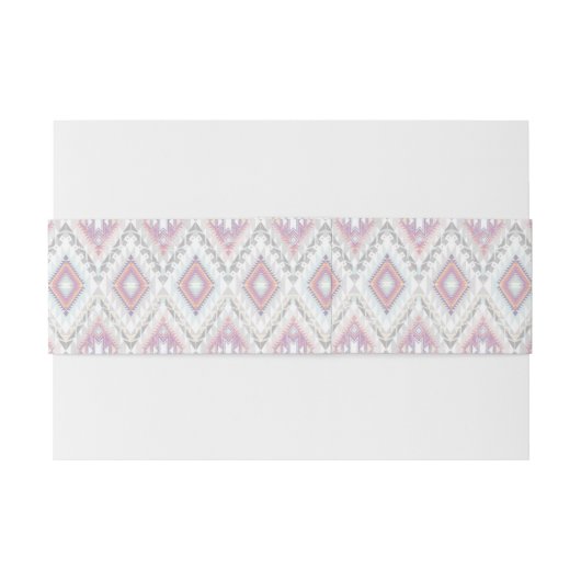 Abstract Geometric Aztec Pattern Uitnodigingen Wikkel (Achterkant Voorbeeld)
