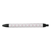 Abstract Geometric Aztec Pattern Zwarte Inkt Pen (Voorkant)