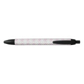 Abstract Geometric Aztec Pattern Zwarte Inkt Pen (Achterkant)