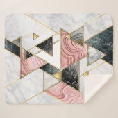 Abstract geometric background. Modern marble mosai Sherpa Deken (Voorkant (horizontaal))