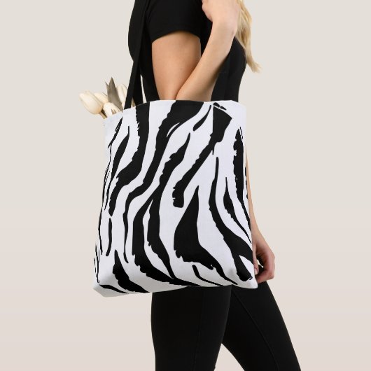 Abstract geometric background pattern. Trendy Mode Tote Bag (Dichtbij)