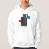 Abstract Geometric Balance – Minimal Modern Blocks Hoodie (Voorkant)