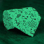 Abstract Geometric Black & Green Custom Necktie Stropdas<br><div class="desc">This custom necktie features an eye-catching abstract geometric design in classic black and green. Its modern and versatile pattern makes it a stylish accessory for any outfit, whether it's for a business meeting, a special event, or simply adding a touch of sophistication to your everyday look. The crisp lines and...</div>