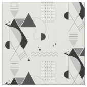 Abstract Geometric Black White Modern New age Stof (Close Up)