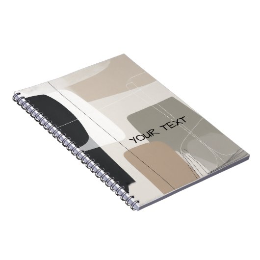 Abstract geometric boho contemporary Notitieboek (Rechterzijde)
