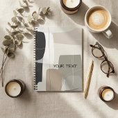 Abstract geometric boho contemporary Notitieboek