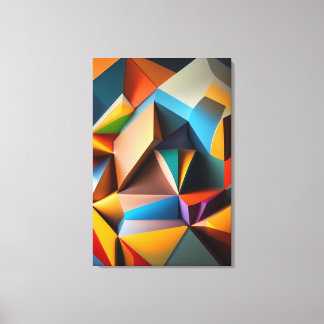 Abstract Geometric Canvas Afdruk