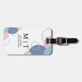 Abstract Geometric Circle Design Background Bagagelabel (Voorkant horizontaal)