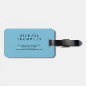 Abstract Geometric Circle Design Background Bagagelabel (Achterkant horizontaal)