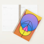 Abstract Geometric Circles Line Colorful  Planner (Display)