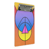 Abstract Geometric Circles Line Colorful Poster Mini Klembord (Schuin)