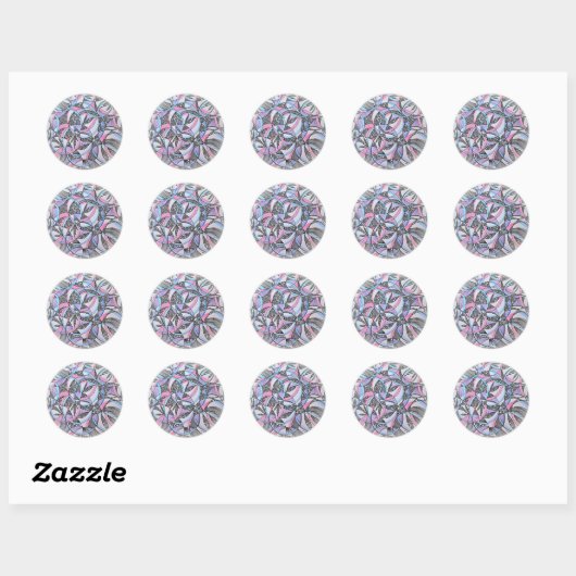 Abstract Geometric Circles Mandala Sticker (Vel)