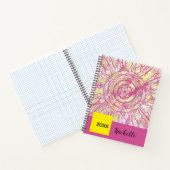 Abstract geometric contemporary colourful spiral notitieboek (Binnen)