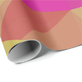 Abstract Geometric Crystal Mosaic in Pink Cadeaupapier (Rol Hoek)