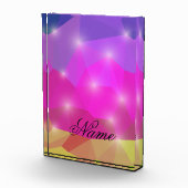 Abstract Geometric Crystal Mosaic in Pink Fotoblokken (Rechts)