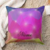 Abstract Geometric Crystal Mosaic in Pink Kussen (Deken)